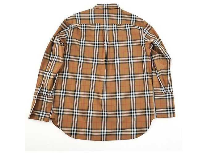 Burberry Verifica Camicia da Donna Marrone IVERY Classic Luxury Gift - vista 20