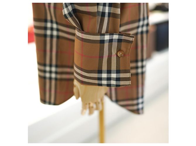 Burberry Verifica Camicia da Donna Marrone IVERY Classic Luxury Gift - vista 9