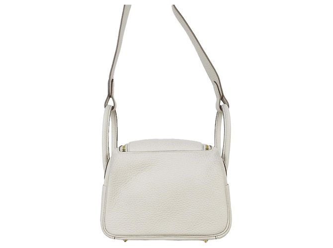 Hermès Borsa Tote Lindy Crossbody Bianco - vista 3