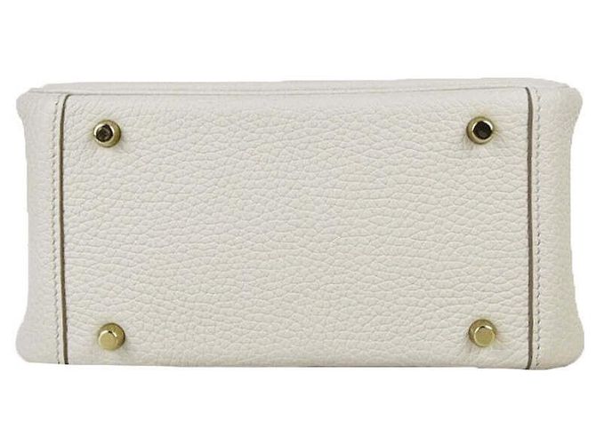 Hermès Borsa Tote Lindy Crossbody Bianco - vista 4