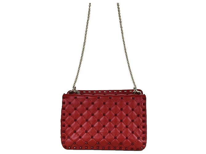 Valentino Borsa a mano con manico superiore, a tracolla e a spalla con borchie Spike - vista 3