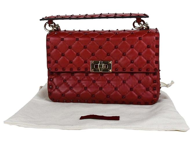 Valentino Borsa a mano con manico superiore, a tracolla e a spalla con borchie Spike - vista 7