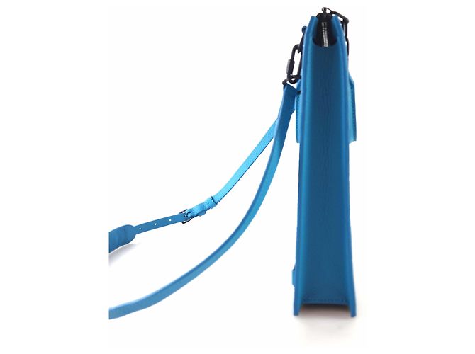 Louis Vuitton Borsa Tote Bag Messenger Bag Crossbody Bag in Taurillon Monogram Blu - vista 2