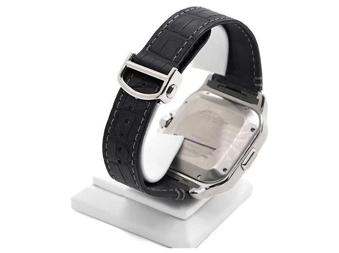 Relógio Santos de Cartier XL Chronograph Automatic Masculino com Pulseira de Couro - vista 5