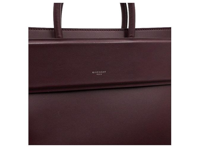 Givenchy Piccola borsa tote e borsa a tracolla Leather Horizon Crossbody Bordeaux - vista 10