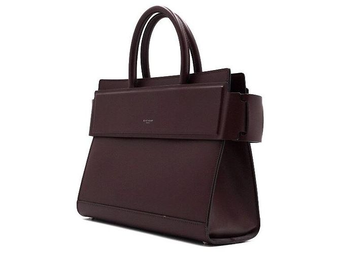 Givenchy Piccola borsa tote e borsa a tracolla Leather Horizon Crossbody Bordeaux - vista 2