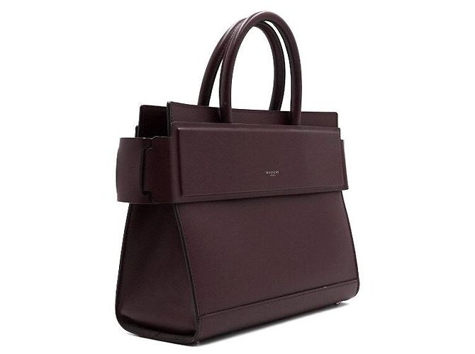 Givenchy Piccola borsa tote e borsa a tracolla Leather Horizon Crossbody Bordeaux - vista 3