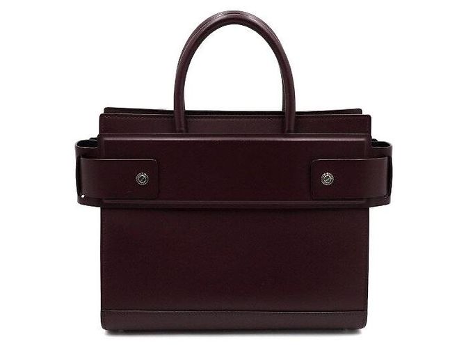 Givenchy Piccola borsa tote e borsa a tracolla Leather Horizon Crossbody Bordeaux - vista 4