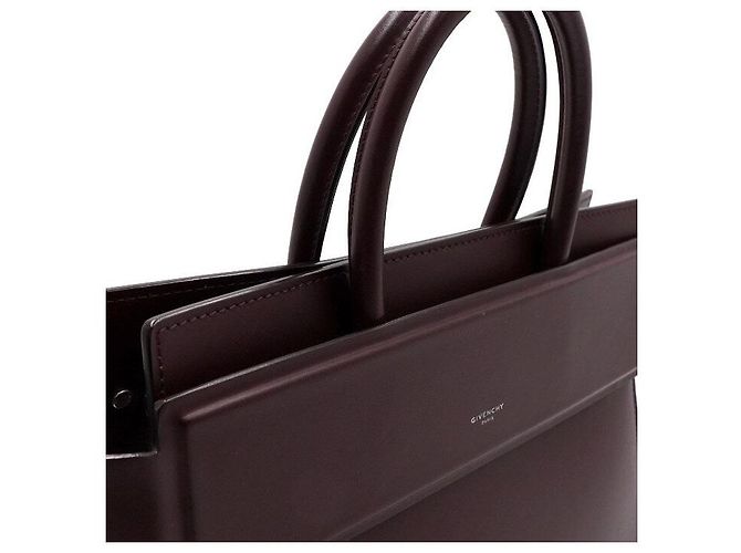 Givenchy Piccola borsa tote e borsa a tracolla Leather Horizon Crossbody Bordeaux - vista 9
