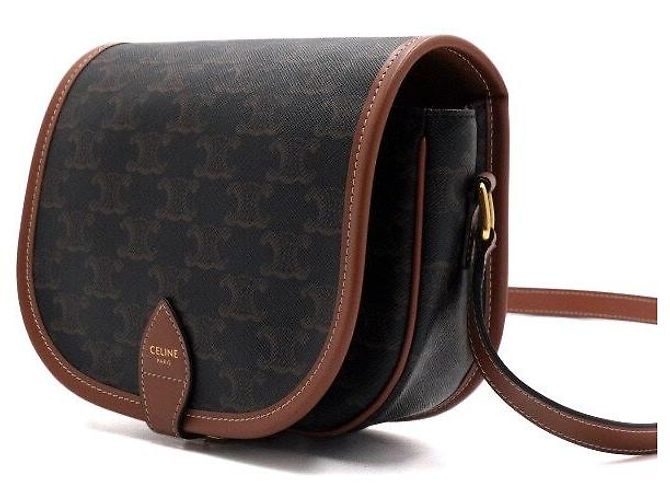 Céline Bolsa de Ombro e Bolsa Transversal Triomphe Polko Medium Branco - vista 2