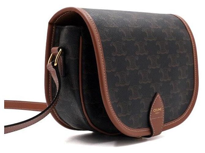 Céline Bolsa de Ombro e Bolsa Transversal Triomphe Polko Medium Branco - vista 3