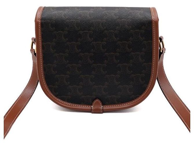 Céline Bolsa de Ombro e Bolsa Transversal Triomphe Polko Medium Branco - vista 4