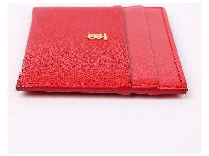 Burberry Roter Unisex-Kartenhalter mit TB-Logo, vergoldet - Ansicht 6