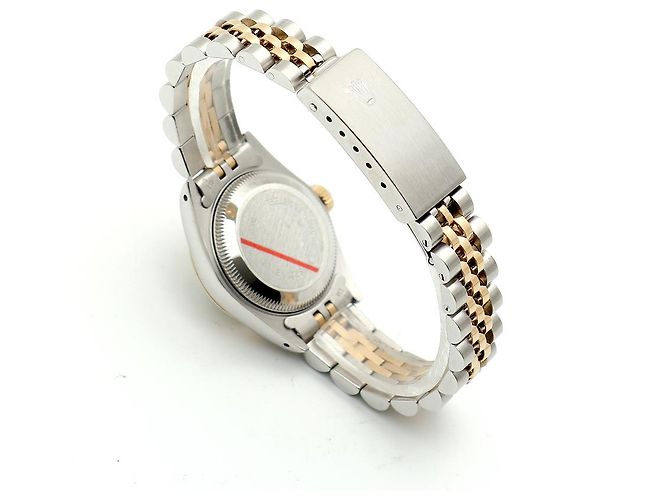 Rolex Datejust Small Ladies' Combi Aftersetting Diamond Uhr Golden - Ansicht 17