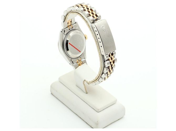 Rolex Datejust Small Ladies' Combi Aftersetting Diamond Uhr Golden - Ansicht 5