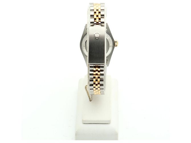 Rolex Datejust Small Ladies' Combi Aftersetting Diamond Uhr Golden - Ansicht 6