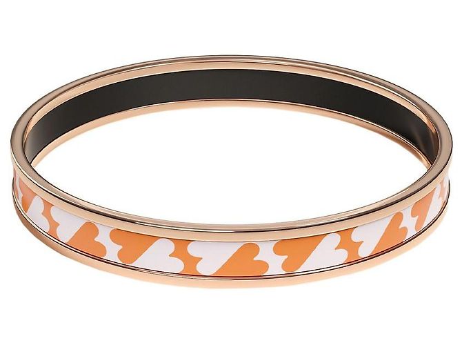 Hermès Bracciale sottile Cartes Jouer Arancione - vista 4