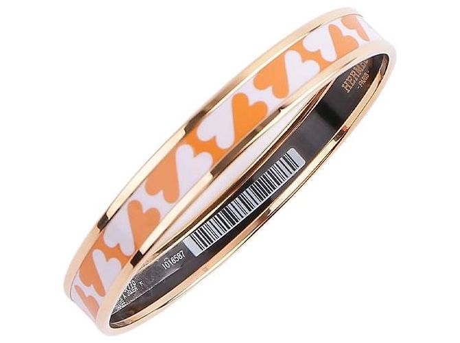 Hermès Bracciale sottile Cartes Jouer Arancione - vista 6