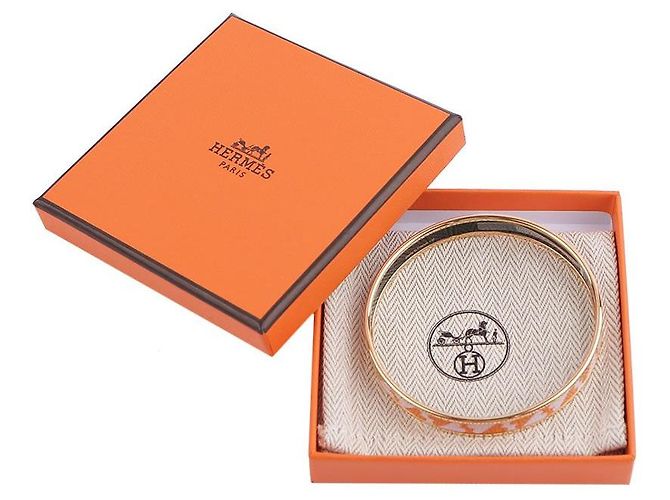 Hermès Bracciale sottile Cartes Jouer Arancione - vista 8