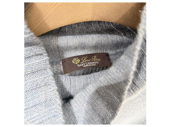 Loro Piana Baby Kaschmir Rollkragen Strick Mehrfarben - Ansicht 4