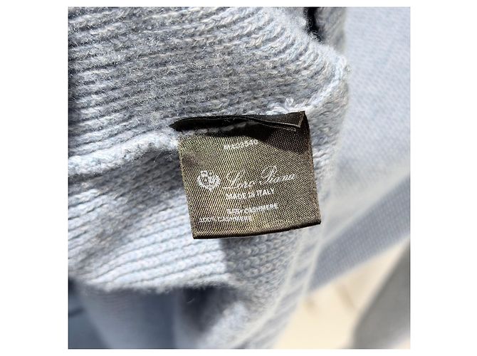 Loro Piana Baby Kaschmir Rollkragen Strick Mehrfarben - Ansicht 7