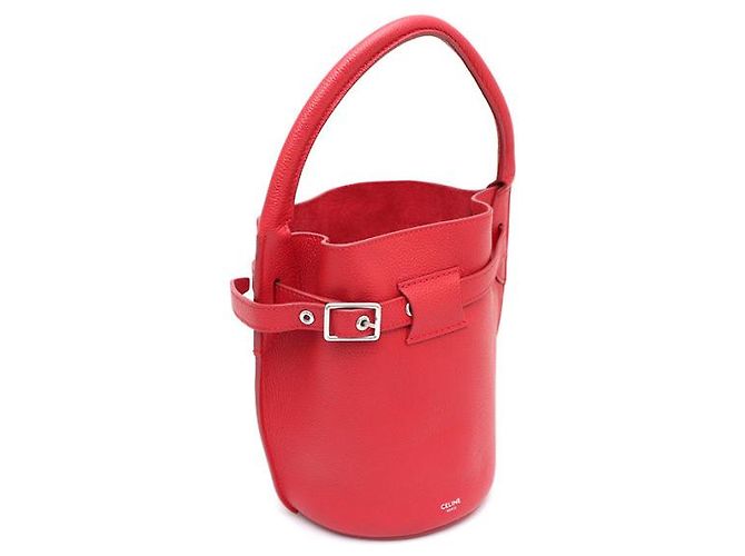 Céline Borsa Tote Nano Bucket e Borsa a Spalla Rosso - vista 11