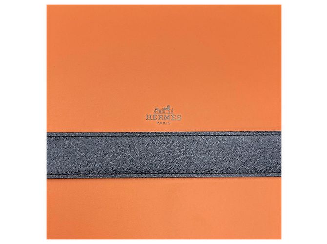 Hermès Cintura reversibile Nero/Oro Oro Rosa - vista 6