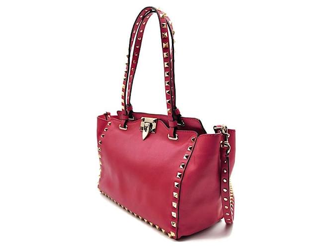 Valentino Borsa Tote e Borsa a Spalla Rockstud Rosso - vista 2