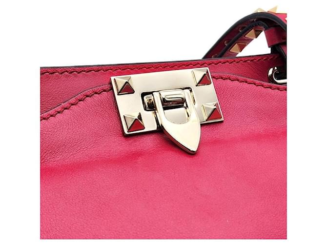 Valentino Borsa Tote e Borsa a Spalla Rockstud Rosso - vista 8