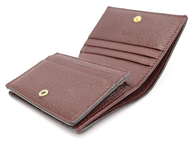 Gucci Ophidia Kartenetui aus Leder in Burgundy Rot - Ansicht 5