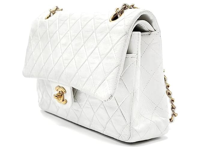 Chanel Pelle di agnello Classic Medium Argento - vista 2