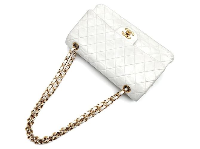 Chanel Pelle di agnello Classic Medium Argento - vista 4