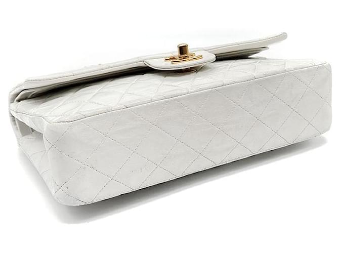 Chanel Pelle di agnello Classic Medium Argento - vista 7