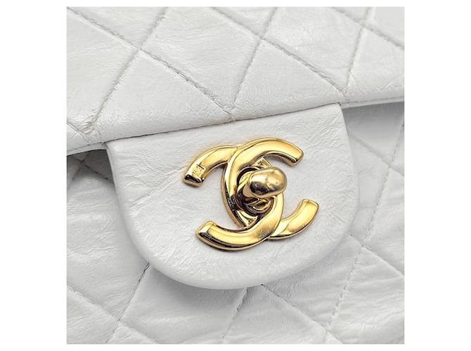 Chanel Pelle di agnello Classic Medium Argento - vista 8