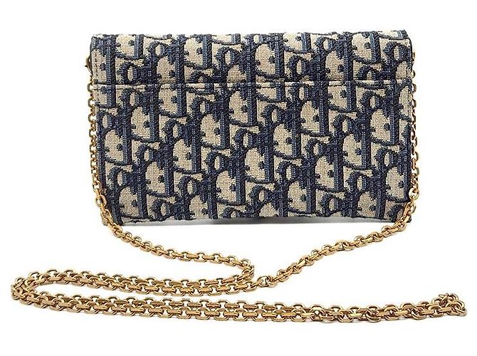 Dior Borsa a tracolla Christian Oblique Saddle con catena Multicolore - vista 3