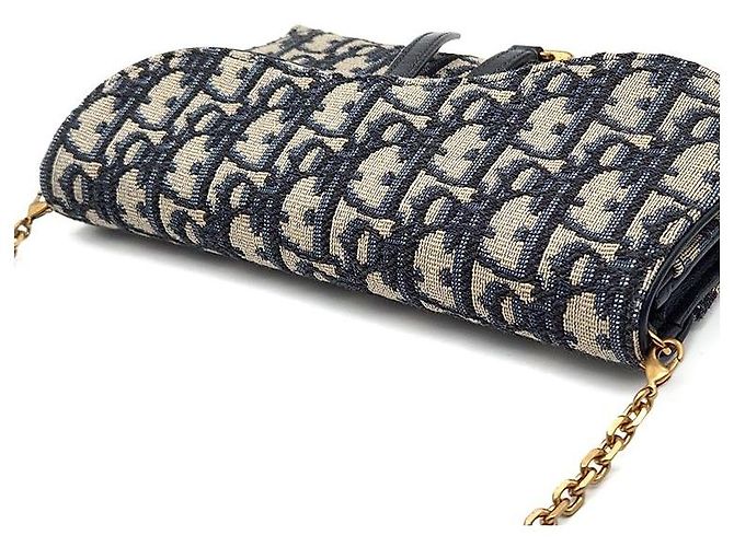 Dior Borsa a tracolla Christian Oblique Saddle con catena Multicolore - vista 6