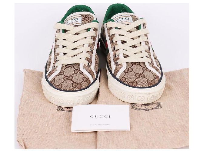 Gucci Weiße Damen-Sneaker mit Interlocking-Logo Braun - Ansicht 10