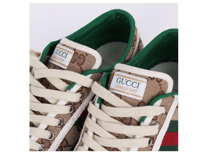 Gucci Weiße Damen-Sneaker mit Interlocking-Logo Braun - Ansicht 2