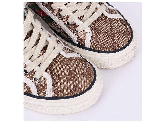 Gucci Weiße Damen-Sneaker mit Interlocking-Logo Braun - Ansicht 5