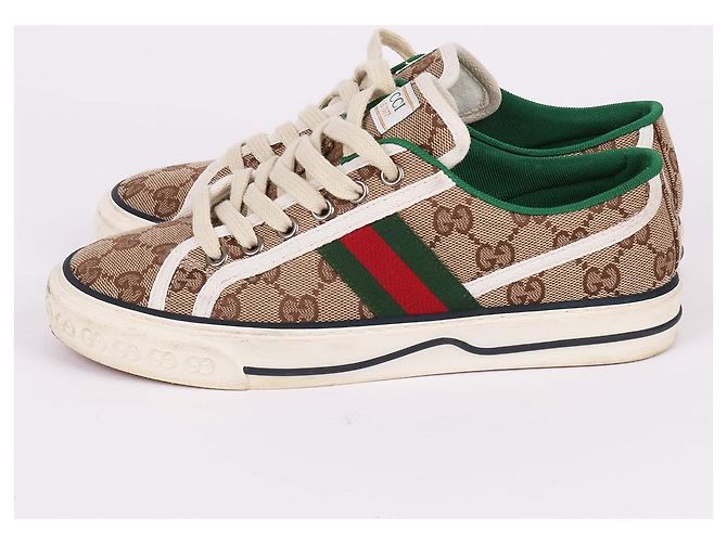 Gucci Weiße Damen-Sneaker mit Interlocking-Logo Braun - Ansicht 6