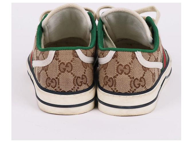 Gucci Weiße Damen-Sneaker mit Interlocking-Logo Braun - Ansicht 7