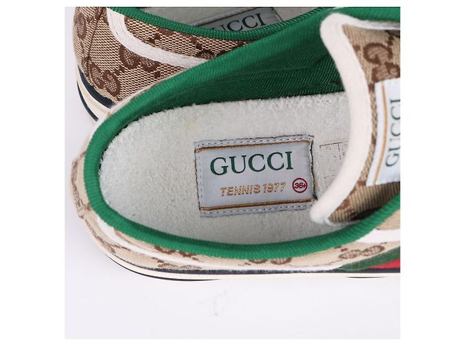 Gucci Weiße Damen-Sneaker mit Interlocking-Logo Braun - Ansicht 9