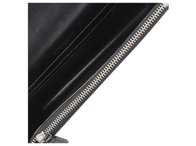 Saint Laurent Borsa a tracolla YSL Crocodile Kate Tassel WOC - vista 7