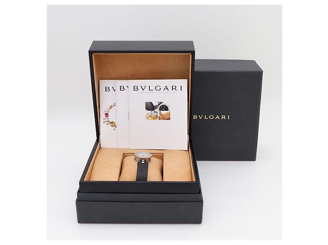 Bulgari Relógio de couro feminino em aço e quartzo Multicor - vista 9