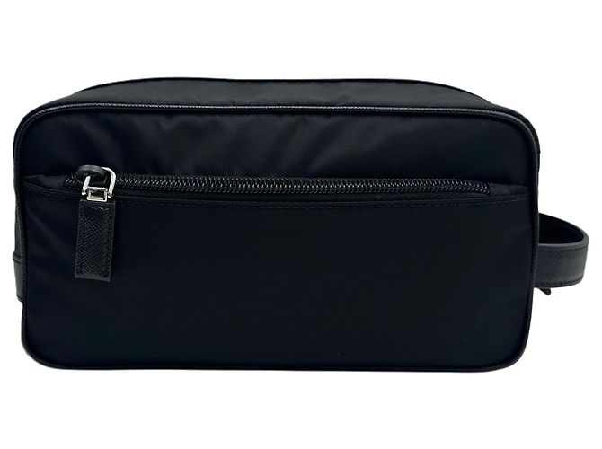 Prada Pochette da viaggio in Re-Nylon Nero - vista 2