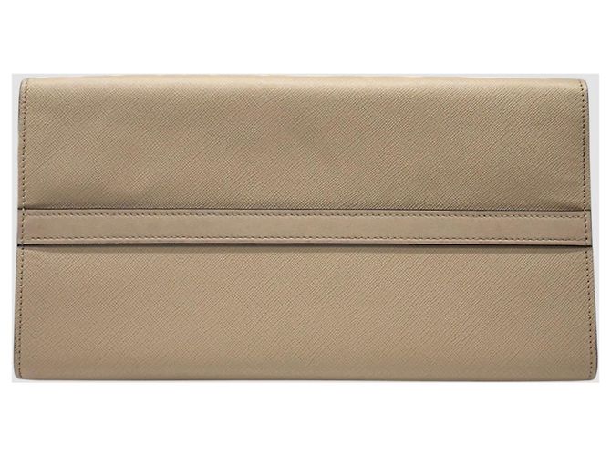 Prada Borsa Tote Esplanade Saffiano Beige Marrone - vista 6