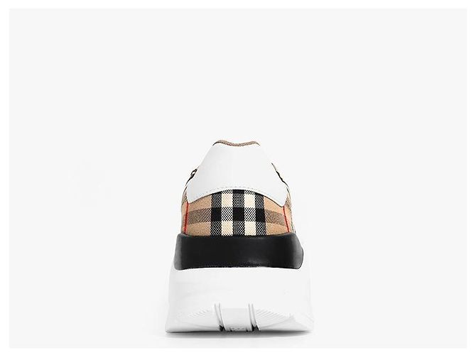 Burberry Sneakers Vintage Check Suede Archive Beige Uomo Multicolore - vista 7