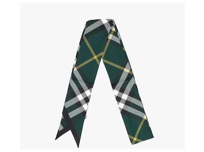 Burberry Foulard Twilly in seta Check - vista 6