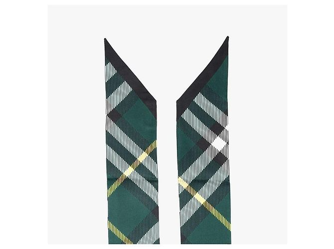Burberry Foulard Twilly in seta Check - vista 9