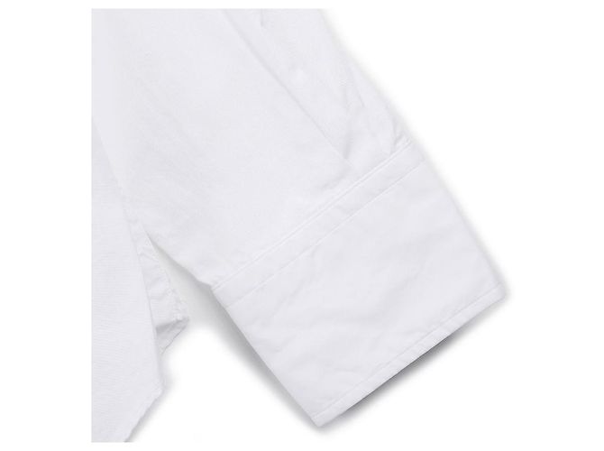 Thom Browne Camicia bianca con fascia RWB con maniche Bianco - vista 6